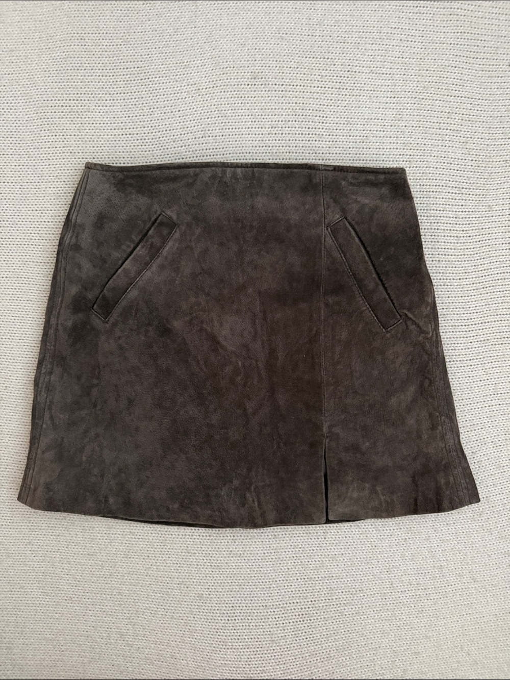 BlankNYC 100% Leather Mini Skirt Brown Size 25
